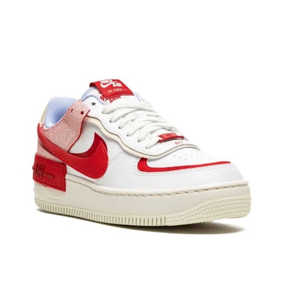 AF1 SHADOW - nike AIR force 1 - 8.5 women / 7 men  (red, white, cream, blue) - Picture 1 of 4